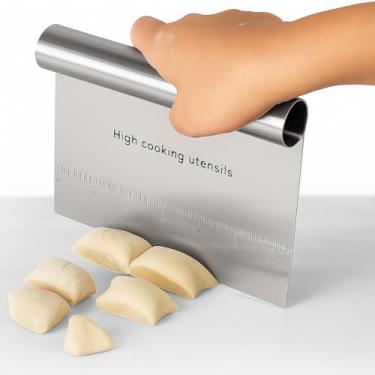 Imagem de Espátula Raspadora de Massa 15 cm – Aço Inox, Corte e Divisão de Massas, Confeitaria e Panificação