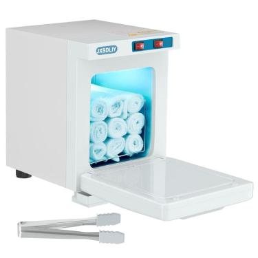 Imagem de Aquecedor de Toalhas 2 em 1 de 5L para Spa, Salão de Beleza e Esteticista Compacto e Eficiente, 110V, JXSDLIY, Branco
