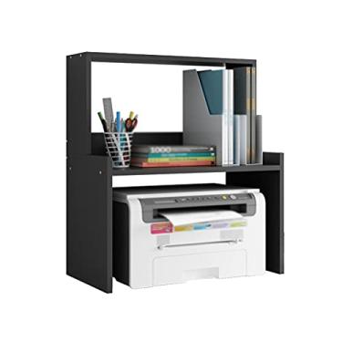Imagem de SUNESA Suporte de impressão, suporte de impressora, suporte de cópia, armazenamento de arquivos, estante de livros, casa, escritório, cozinha, mesa de impressora de 51 cm de altura (cor: B)