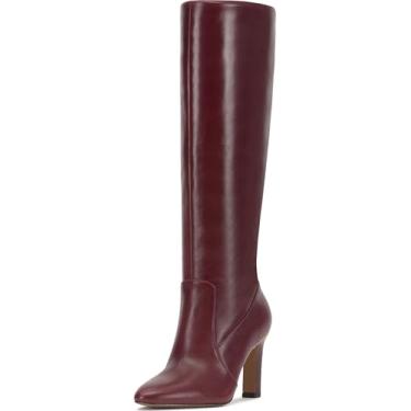 Imagem de Vince Camuto Bota de cano alto feminina Gylina Wide Calf, Couro Firefall, 42