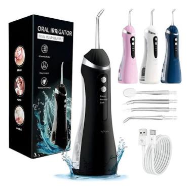 Imagem de Irrigador Gengival Portátil Bivolt Automático 3 Modos Massagem Remove 