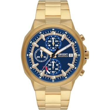 Imagem de RELOGIO ORIENT CRONOGRAFO AZUL METAL DOURADO MGSSC069 D1KX