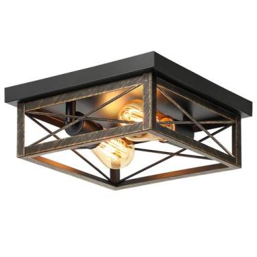 Imagem de Luminária Kondras 2-Light Bronze polido a óleo 27x10cm 120V
