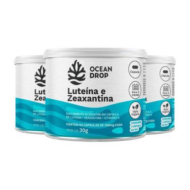 Imagem de Kit 3 Luteína E Zeaxantina Ocean Drop Vegana 60 Cápsulas