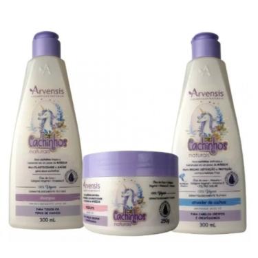 Imagem de Kit Cachinhos Arvensis Shampoo + Mascara + Ativador Crespos