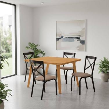 Imagem de Mesa de Jantar em Madeira Maciça Millena 120cm Robusta Imbuia