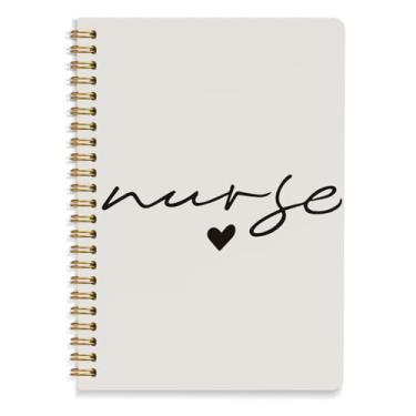 Imagem de Caderno de enfermagem de enfermagem, diários de presentes de apreciação de enfermeiras, material escolar de enfermagem, melhores presentes de enfermeiras para mulheres, caderno espiral de capa dura 14