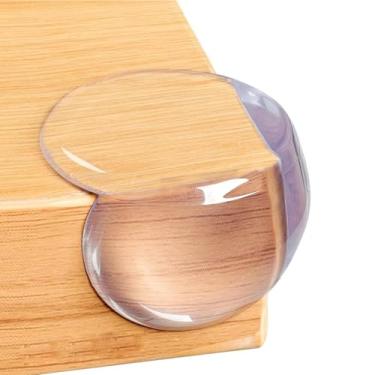 Imagem de Protetores de canto de mesa, protetores de canto, pacote com 14 protetores de canto à prova de ferimentos na cabeça, mesas para móveis e cantos afiados (formato redondo)