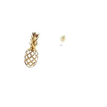 Imagem de Fenteer Escultura Abstrata de Mesa em Metal com Folha Dourada, Ornamento para Escritório, Quarto, Sala de Estar, Estante, Bar, Decoração de Lareira