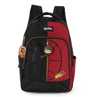 Imagem de Mochila Escolar Bolsa De Costas Reforçada Harry Potter - Luxcel, Preto