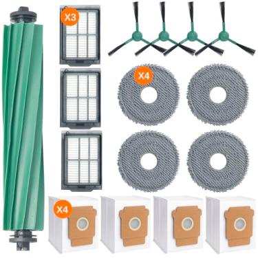 Imagem de Rolo de escova de substituição e filtro de espuma para aspiradores de pó Shark HydroVac WD101 WD201 WD100 WD200 com e sem fio XL (2 rolos de escova multisuperfície + 4 filtros de espuma + 1 escova de