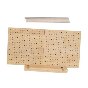 Imagem de oshhni Placa de bloqueio de crochê, placa de modelagem de tricô, projetos de artesanato da vovó, painel perfurado para bloqueio de crochê para presente para