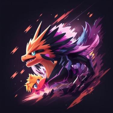 Imagem de Adesivo de Parede Estilo Anime Monstros Fofinhos para Quarto Infantil - Decoração Colorida e Divertida 40x40cm