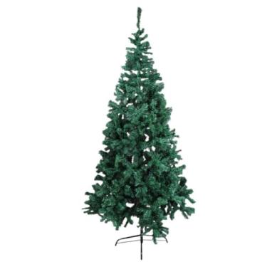 Imagem de Árvore de Natal Pinheiro 2,40m Verde com 1.400 Galhos – Base Metálica, Realista e Reutilizável