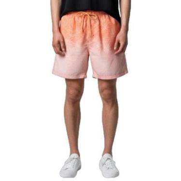 Imagem de Shorts Areia Branca Yacht Resort Palmeira Laranja GG-Masculino