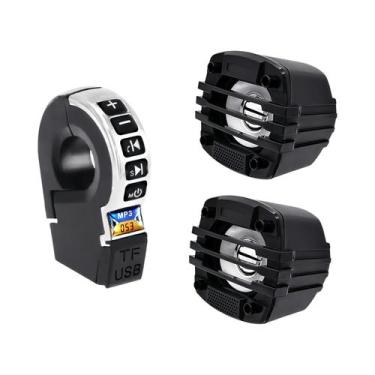 Imagem de E-bike motocicleta guiador carregamento usb áudio bt com interruptor c