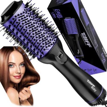Imagem de Escova Secadora Taiff Alisadora Easy Lilás 1200w 3 temperaturas Ar Fri
