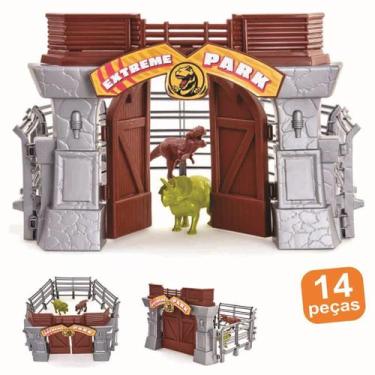 Imagem de Brinquedo Parque Dos Dinossauros Extreme Com Portal + Cercas + Dinossa