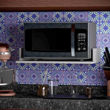 Imagem de Prateleira Apoio Para Micro ondas Forno Elétrico Mdf Moderno Fácil Mon