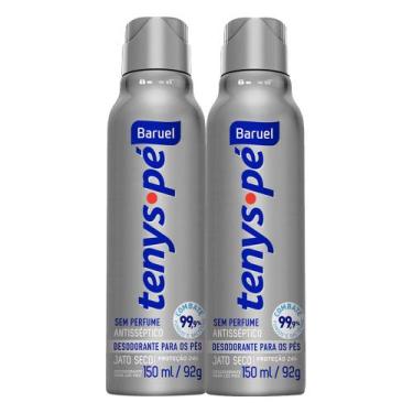 Imagem de Kit 2 Tenys Pé Baruel Jato Seco Sem Perfume 150ml