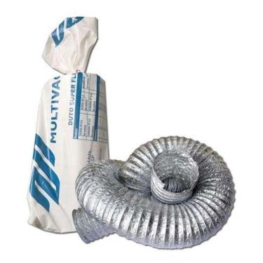 Imagem de Duto Flexível 125mm 5 Pol 1 Metro Aluminizado Multivac