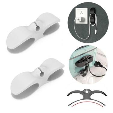 Imagem de 2 Enrolador Suporte Organizador Cabos Fios Silicone Adesivo - Y888, Br