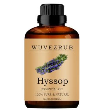 Imagem de Wuvezrub Óleos Essenciais De Hissopo 240Ml, Óleo Puro Para Difusor Aromaterapia - 8 Fl Oz