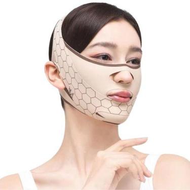 Imagem de Faixa Máscara Modeladora Facial Reduz Papada Rugas E Flacidez - Mundo 