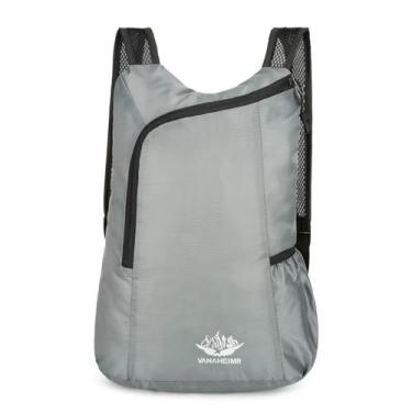 Imagem de Mochila Gold Sports Dobrável Portátil Premium 20 litros, Único, Cinza,