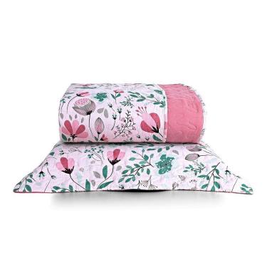 Imagem de Kit Cobre Leito Solteiro Botanical Micropercal 200 Fios 5 Peças