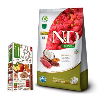 Imagem de Ração N&D Quinoa Cães Adultos Skin Pato 10,1Kg - nd quinoa + Surpresa