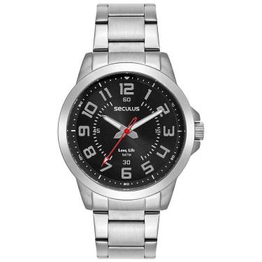 Imagem de Relógio Seculus Masculino Ref: 44296g0svna1 Casual Prateado