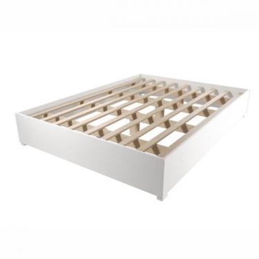 Imagem de Base Cama Box Casal Imperatriz Com Pés Branco Viero Branco