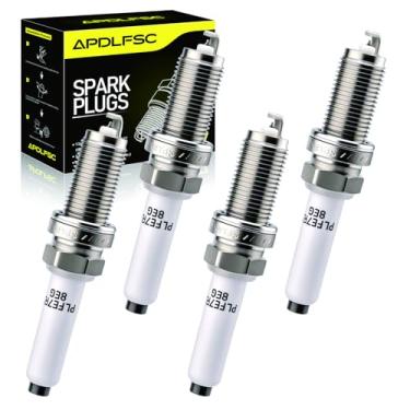 Imagem de Pacote com 4 velas de ignição Iridium Platinum 94833 PLFER7A8EG compatíveis com Volkswagen Jetta, Passat, Golf, Beetle, GTI e Audi A4 allroad, A4 Quattro, Q5, Q7, A5 Sportback, A6, A3, TT Quattro e