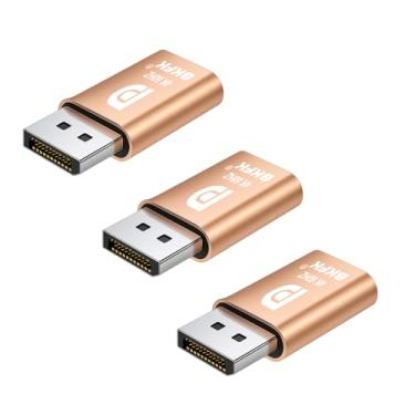 Imagem de Plugue fictício DP 4K 60Hz DisplayPort Headless - Suporta dongle emulador EDID 1080p-120Hz 60Hz para mineração de criptografia, servidores remotos e desktops virtuais (DP-4K60Hz-3Pack)