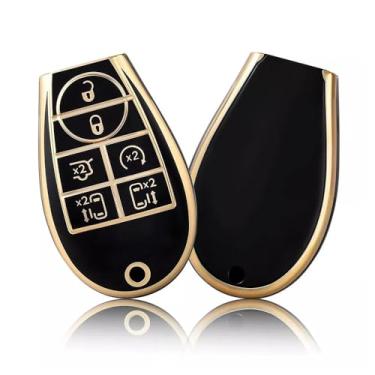 Imagem de Capa de chave para Dodge Caravan para Jeep Grand Cherokee para Chrysler Grand Voyager 300 C TPU protetor de chave de carro
