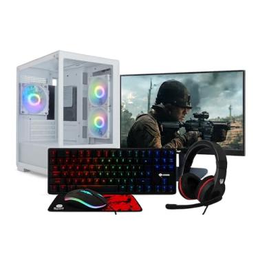 Imagem de PC GAMER COMPLETO RYZEN 5 5600GT, 16GB DDR4, SSD 480GB + MONITOR 23,8" + KIT 4 EM 1