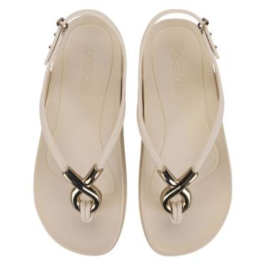 Imagem de Sandália Feminina Rasteira Musa Fashion Brilho Grendha