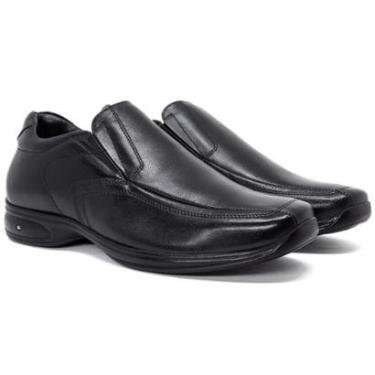 Imagem de Sapato Social Masculino Jota Pe 5G Vision 3D Couro Legítimo Palmilha Aumenta Altura +6,5cm 79650-Masculino