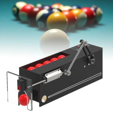 Imagem de JYXYXSCP Lançador automático de bola de bilhar, simulador de prática de máquina de treinamento de bilhar, para conjunto de bola de bilhar de sinuca, discos em tempo real