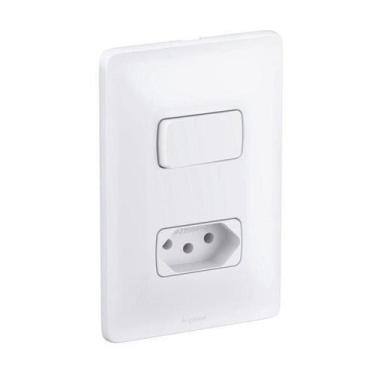 Imagem de Conjunto Interruptor Simples E Tomada 10A 680112 Pial Zeffia - Pial Le