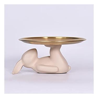 Imagem de Organizador de chaveiro, bandeja decorativa para servir, prato de anel, peça central, bandeja de joias, bandeja organizadora para entrada, decoração de cômoda, prato para chaveiro, tigela de joias