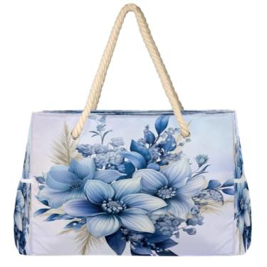 Imagem de hongjinglin Bolsa de praia grande, leve, dobrável, amarela, mármore, abstrata, para piscina, bolsa de ombro, Cor 22, Large