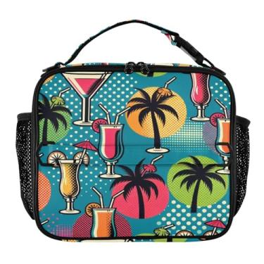 Imagem de Blueangle Lancheira de coquetel para homens, mulheres e adultos, lancheira pequena para trabalho de escritório, piquenique - bolsa térmica portátil reutilizável (505)