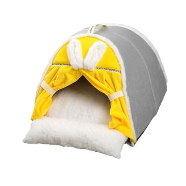 Imagem de IEUDNS Casa de cachorro portátil tenda para cães abrigo para animais de estimação autoaquecimento aconchegante lavável de gato caverna macia canil cama, XL