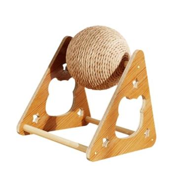 Imagem de Generic Bola arranhadora para gatos, poste arranhador para gatos com suporte estável, proteção para móveis para furões e outros animais pequenos,