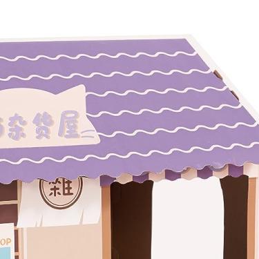 Imagem de Naroote Casa para Gatos Com Erva-de-gato, Durável, Leve, de Papelão, para Brincar, Promove a Saúde das Patas e Instintos Naturais, Ideal para Proprietários de Gatos (Bomboneria)