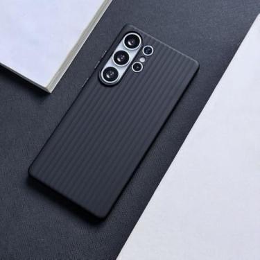 Imagem de Capa traseira fosca em policarbonato rígido ondulado para Samsung Galaxy S23 S24 S25 Ultra S24 Plus, colorida, preta, para Samsung S25 Ultra