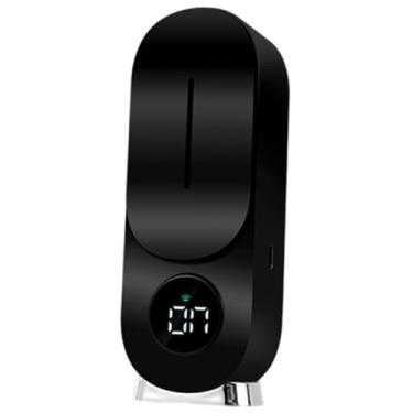 Imagem de Fenteer Difusor de óleos essenciais automático, dispensador de fragrâncias, difusor de aromas portátil com visor digital para quarto e sala de estar, Preto