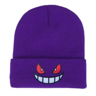 Imagem de Chapéu de malha roxo Gangers Anime Winter Beanie unissex - yiweisai
